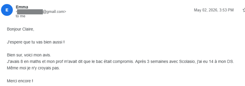 Message de Emma T.