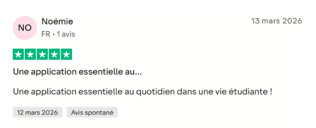 Message de Noémie